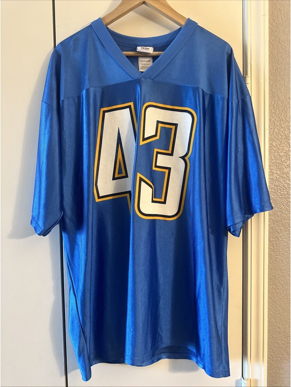 Vintage San Diego Chargers Darren Sproles #43 Jersey Blue NFL Team Apparel XL